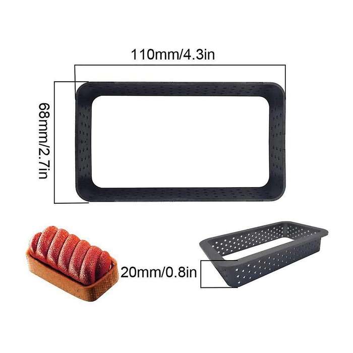 Silicone Tart Cake Mold Mousse Circle Cutter Ring Bakeware Diy C