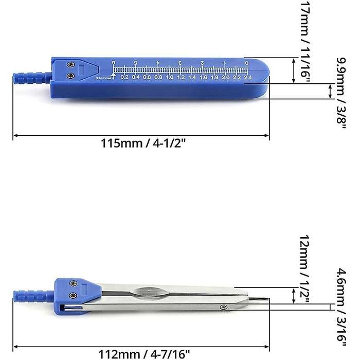 Ekg Ecg Caliper Electrocardiogram Divider, 2 Pack for Drafting