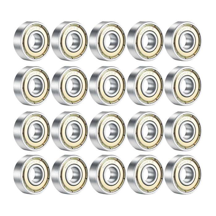 608zz Double Shielded Ball Bearing, Carbon Steel Bearing, 20 Pieces