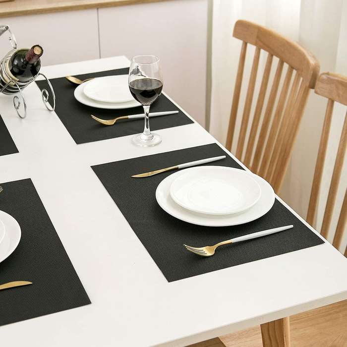Black Halloween Placemats Halloween Place Mat Set Of 6 Easy to Clean