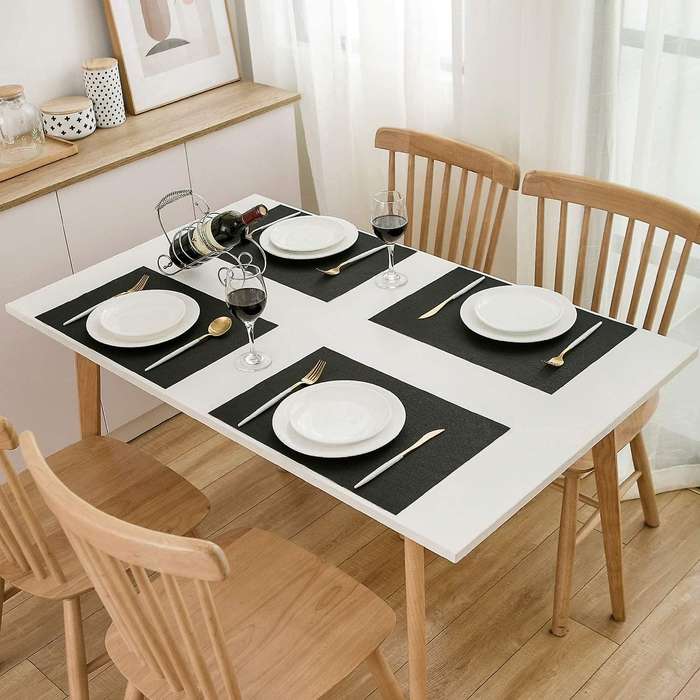 Black Halloween Placemats Halloween Place Mat Set Of 6 Easy to Clean