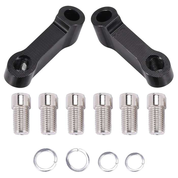 Cnc Universal Aluminum 10mm Motorcycle Mirror Mount Riser Extenders