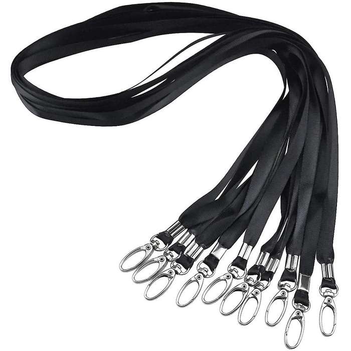 Lanyards for Neck Name Badge Keys Office Flat Nylon Lanyards 20pcs
