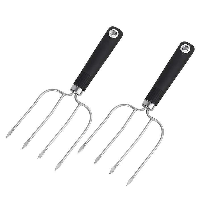 2pcs Meat Fork,with Slip Resistant Grip,for Bbq & Thanksgiving Pros