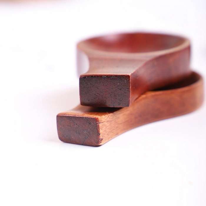 Wood Sauce Dish Chopsticks Stand 2 In 1 Solid Double-use Tableware