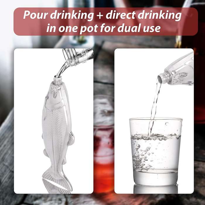 1 Pcs Fish-shape 5oz Bottle Mini Pocket Flask Drinkware for Outdoor