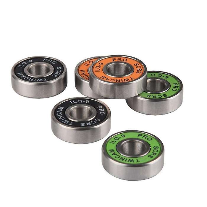 20pcs 608 2rs Ball Bearings, for Skateboards, Inline Skates, Black