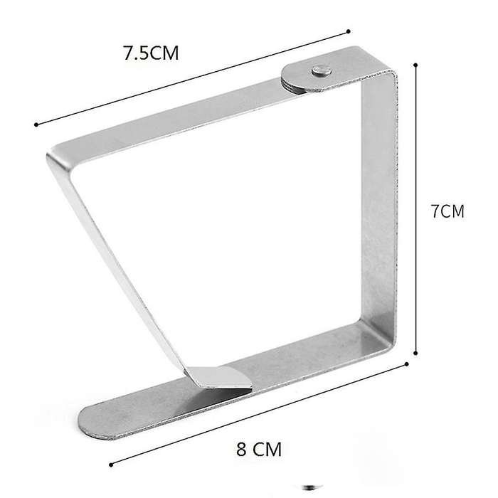 12 Pcs Tablecloth Clip Adjustable Stainless Steel Clip 8x7cm