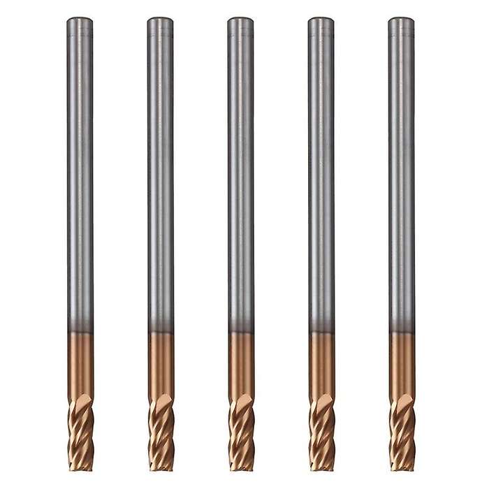 5pcs 3mm Solid Carbide Endmills 4 Flute Slotting Profiling Face Mill