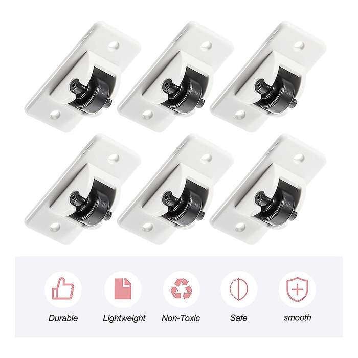 24pieces Self Adhesive Wheels for Box Bottom Storage Rack Diy Toy Car