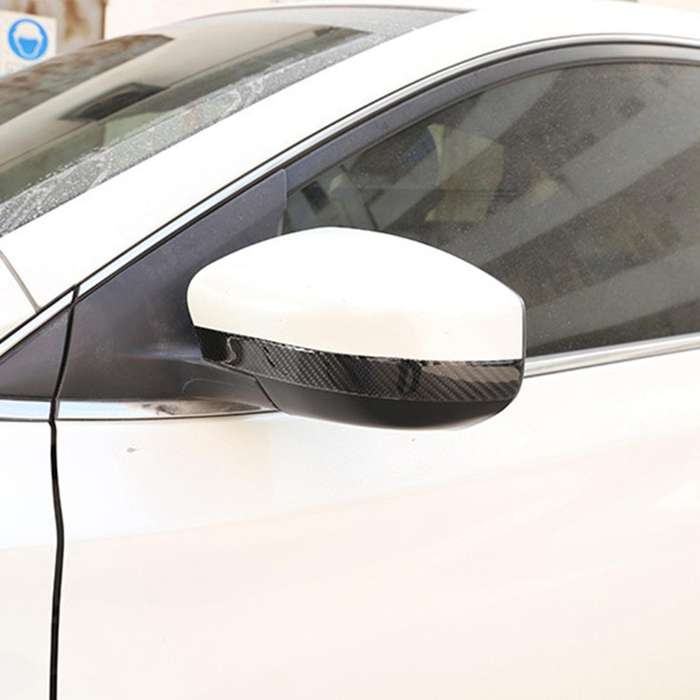 2pcs Car Door Mirror Rear View Trim Rearview Decoration Strips