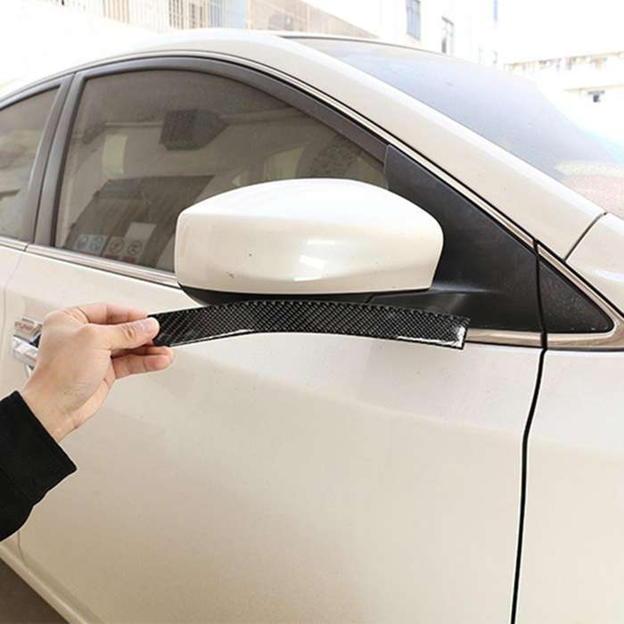 2pcs Car Door Mirror Rear View Trim Rearview Decoration Strips