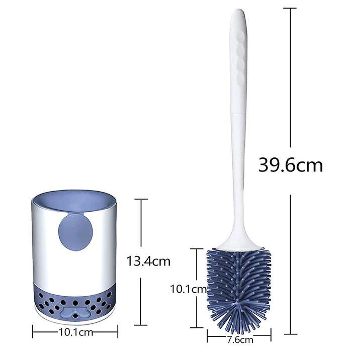 Toilet Brush with Bracket,bathroom Toilet Bowl Cleaning Brush