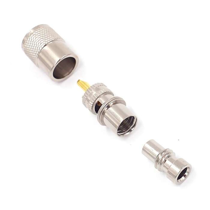 10pcs Screwed Coupling Connector with Reducer for Rg8x Coaxial Cable