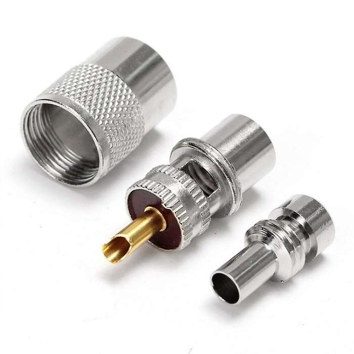 10pcs Screwed Coupling Connector with Reducer for Rg8x Coaxial Cable