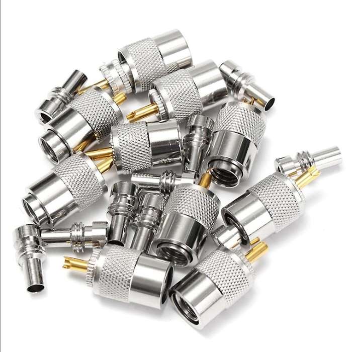 10pcs Screwed Coupling Connector with Reducer for Rg8x Coaxial Cable