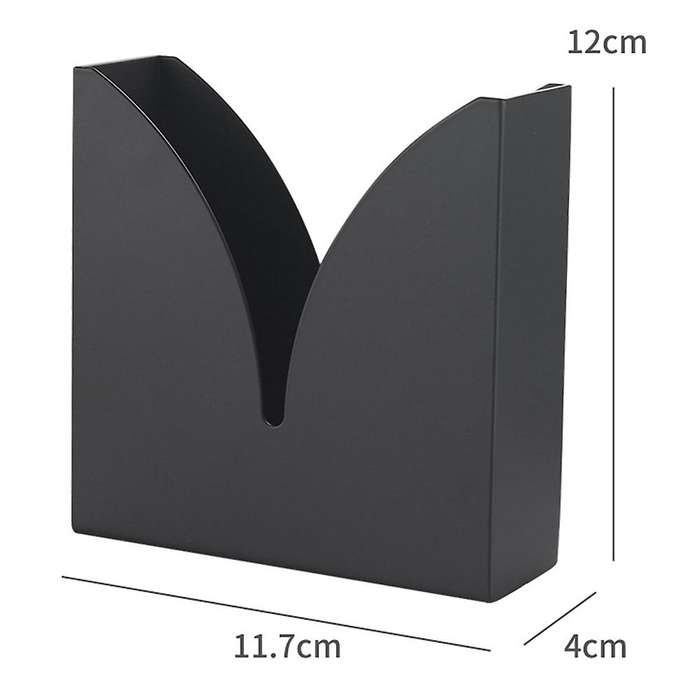 Paper Towel Rack Stainless Steel Vertical Tissue Holder Black, B