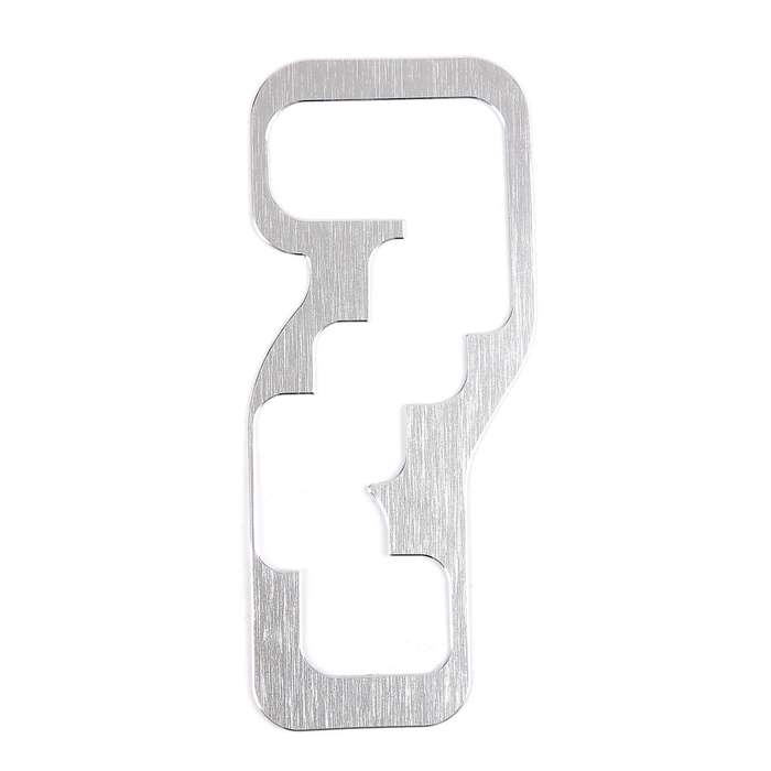 Car Central Control Gear Panel Car Interior Car Styling Silver