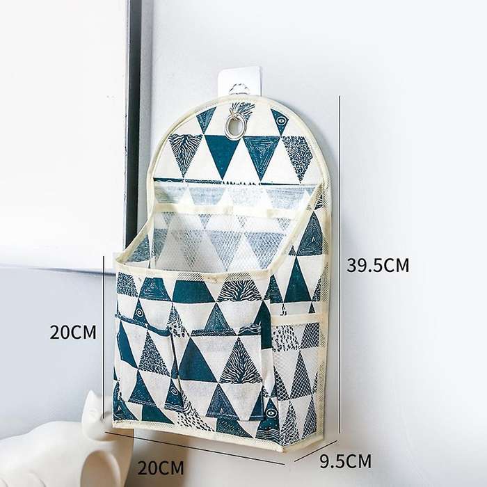 Hanging Storage with Hooks, Waterproof Wall Hanging Bags, Linen