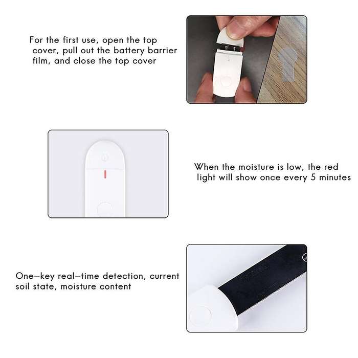 2 Pcs Soil Moisture Sensor Plants Moist Testing Tool