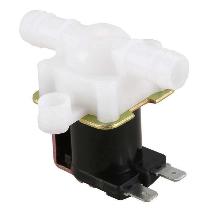 2x 3/8inch 12vdc Hose Barb Solenoid Valve Plastic Body,white & Black