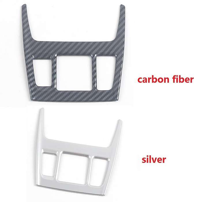 Car Front Reading Light Panel Cover Trim Frame, Silver