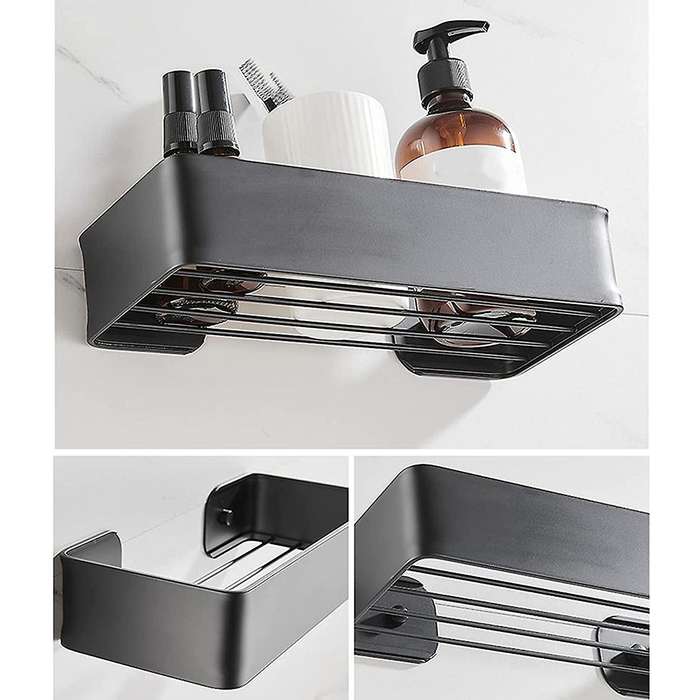 Shower Shelf without Drilling- Aluminum Shower Basket Self-adhesive