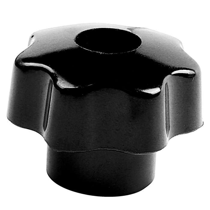 5 Pieces Black Star Grip Knobs, Female Thread Diameter 8mm, Head Diam