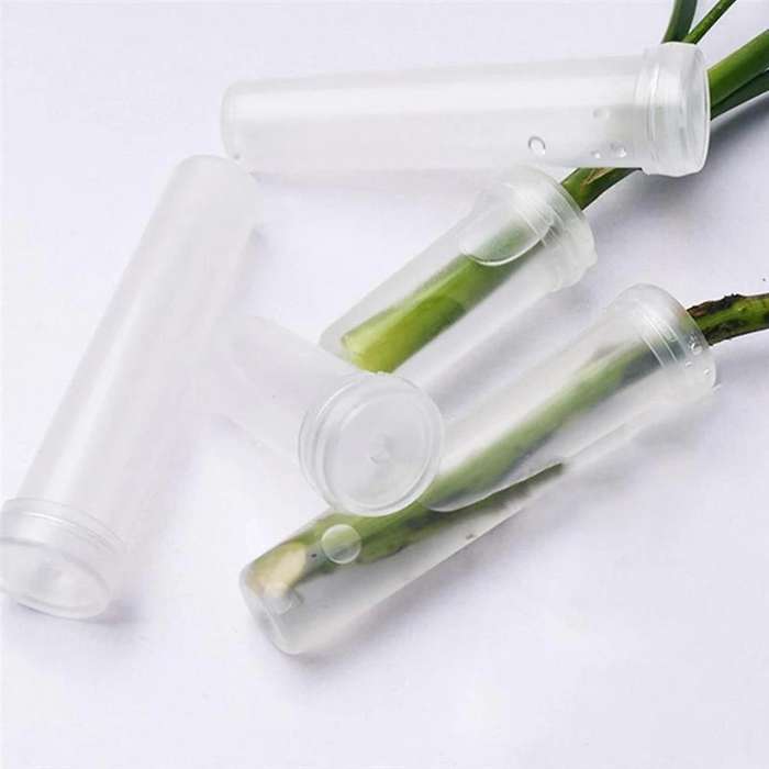 100pcs Plastic Culture Tubes Durable Flower Growing Tubes
