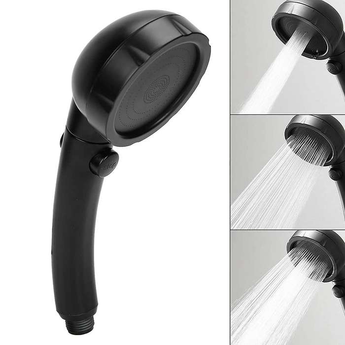 Shower Head Bathroom High Pressure Handheld Shower Head Black