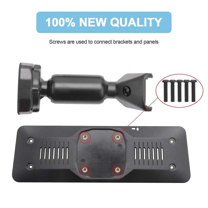 1x Car Interior Rear View Mirror Back Panel Mounting Bracket for Car