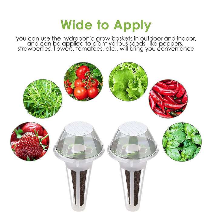 Garden Accessories Plant Pod Kit 30 Grow Baskets 30 Pieces Labels