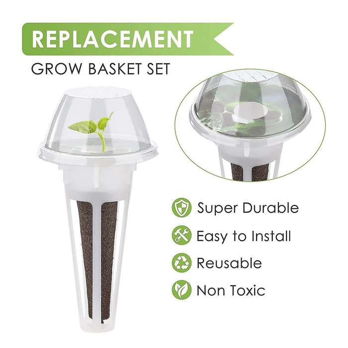 Garden Accessories Plant Pod Kit 30 Grow Baskets 30 Pieces Labels