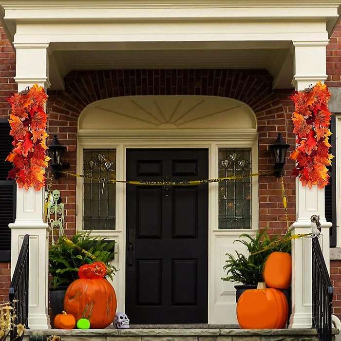 2pcs Hanging Plants Artificial Decor,thanksgiving Decoration for Home