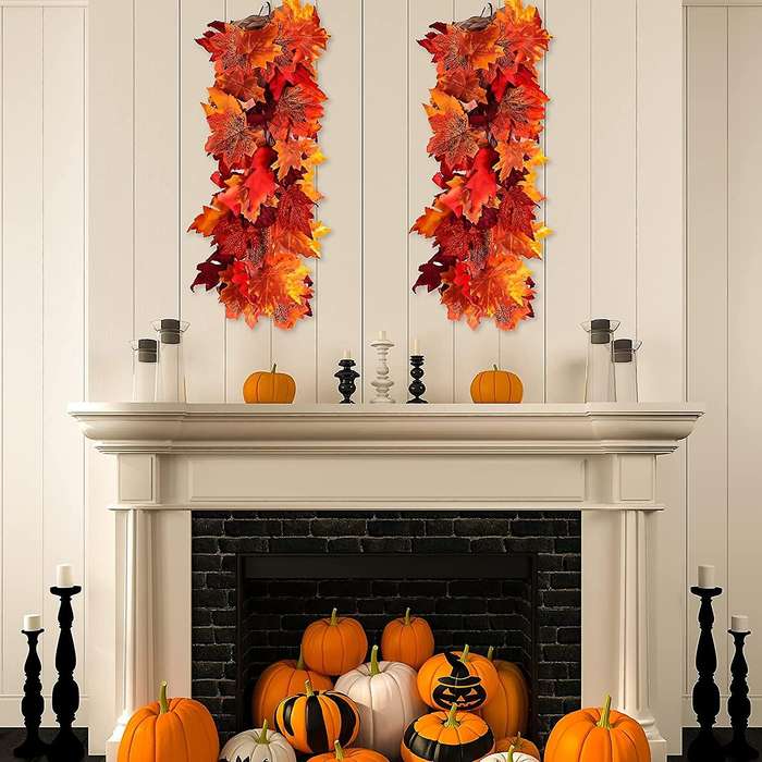 2pcs Hanging Plants Artificial Decor,thanksgiving Decoration for Home