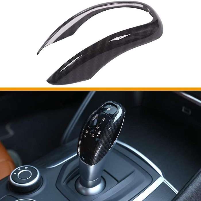 Gear Shift Knob Trim Cover Sticker for Alfa Romeo Giulia Stelvio