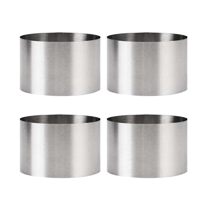 Round Stainless Steel Mousse Ring Cake Mold Biscuit Mold 8x5cm