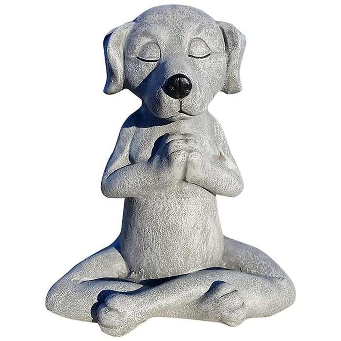 Meditation Dog Statue Home Decor Dog Garden Decoration Dog Art