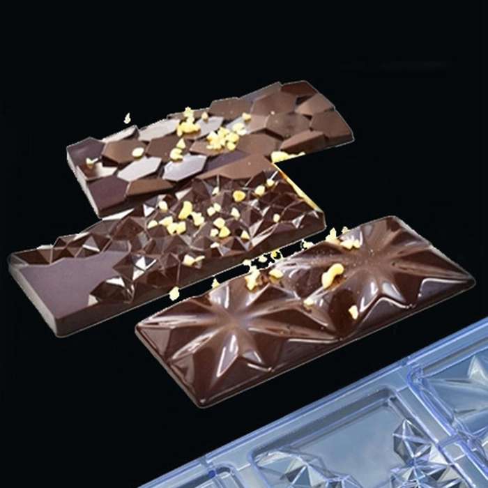 Chocolate Cadny Bar Mold Plastic Baking Cake Mold Confectionery Tool