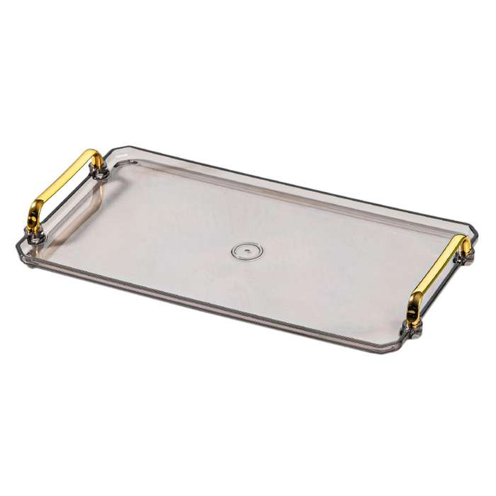 Golden Handle Nordic Pallet Rectangle Tea Set Supplies Serving Tray E