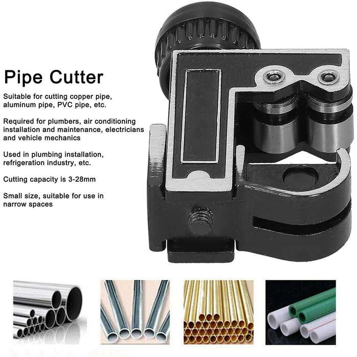 2 Pieces Of Copper Aluminum Pipe Cutting Tools, Adjustable 3-28mm