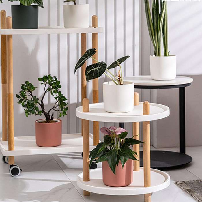 3 Pcs Plastic Planter Nordic Style Mini Flower Seedlings Nursery Pot