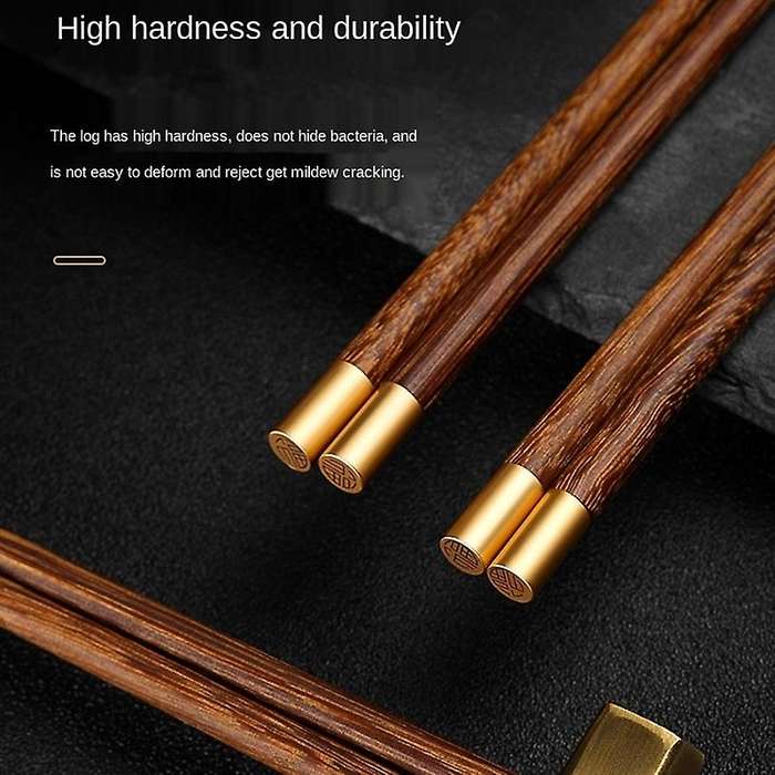 10pairs Wooden Chopsticks without Lacquer&wax Household Health