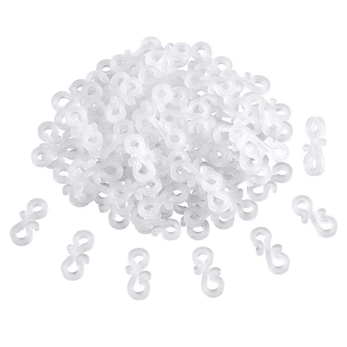 168pcs Plastic S Clips Outdoors Gutter Hook,christmas Lights Gutter