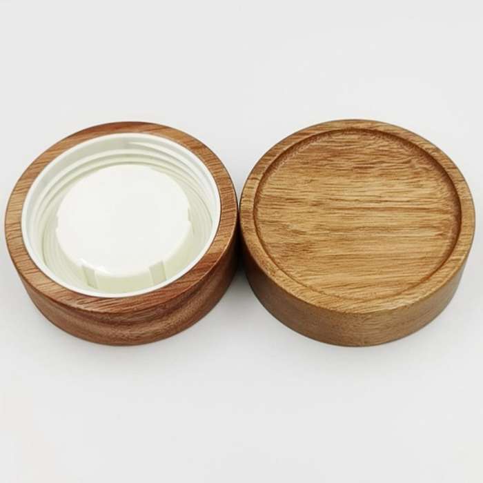 4 Mason Jar Lids Wide Mouth (acacia Wood) for Ball Jars Only