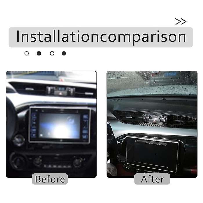 For Toyota Hilux 15-21 Sticker Central Control Vent Frame Trim Cover