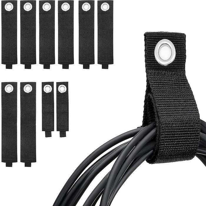 10 Pack Storage Straps,with Loop Adjustable Holder for Cables, Hoses