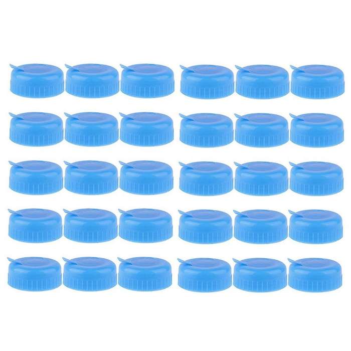 30pcs Gallon 55mm Drinking Water Bottle Cap Tops with Screw Thread