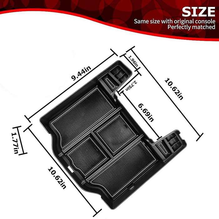 Center Console Tray Organizer for Dodge Ram 1500 2500 2021 2020 2019