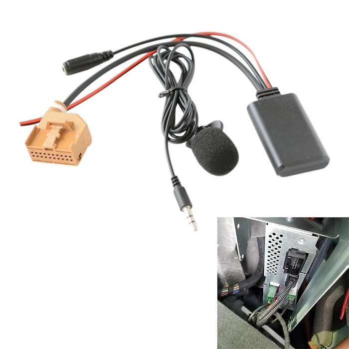 Car Bluetooth 5.0 Aux Cable Microphone Av/av2 Adapter for Q7 A6 A8